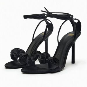 Zara rose strappy sandals -